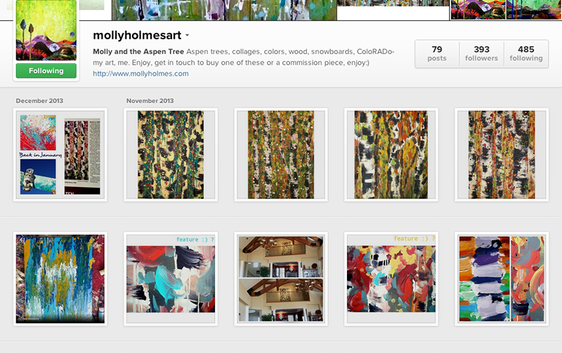 Consistency in Instagram gallery - Molly Holmes Art